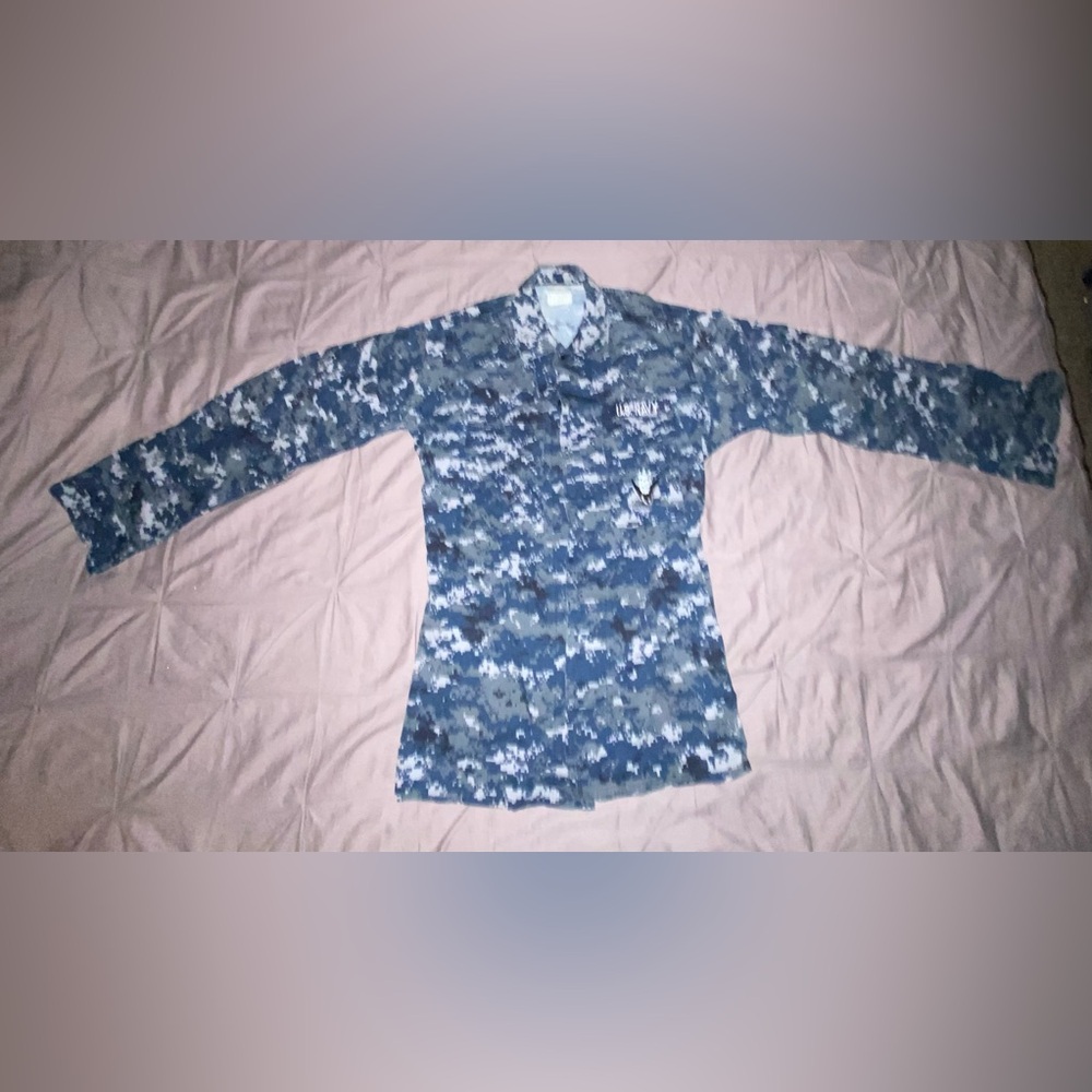 Small - X Long Blouse, US Navy NWU